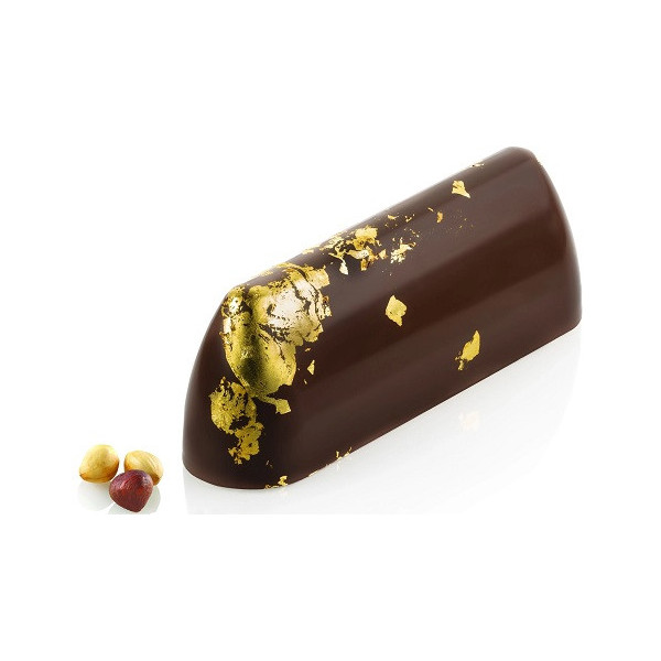 Turin 620 Silikomart: stampo in T-Plus+ a forma di oblunga o sfilatino 23 x 5 cm h 5 cm con supporto in tritan Turin 620 Silikomart: stampo in T-Plus+ a forma di oblunga o sfilatino 23 x 5 cm h 5 cm con supporto in tritan