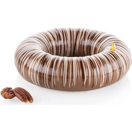 London 520 Silikomart: stampo in T-Plus+ a ciambella 3D di diametro16 cm h 4,1 cm