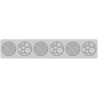 Snowball Silikomart: tappeto in silicone per 6 decori a forma di palla di neve 40 x 8 x h 0,3 cm Snowball Silikomart: tappeto in silicone per 6 decori a forma di palla di neve 40 x 8 x h 0,3 cm