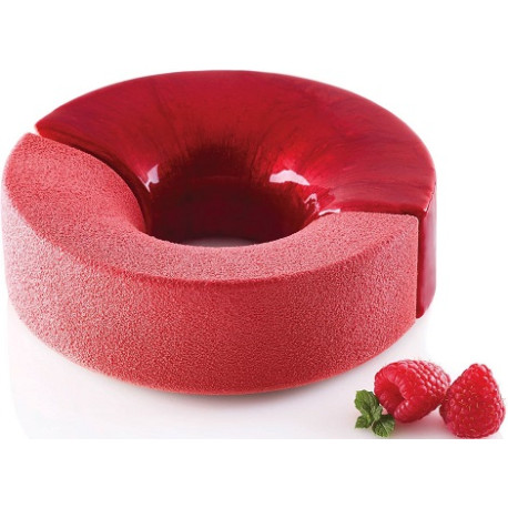 Stampo Incontro 750 Silikomart: stampo ciambella in silicone 16 x h 5 cm con separatore in plastica Stampo Incontro 750 Silikomart: stampo ciambella in silicone 16 x h 5 cm con separatore in plastica