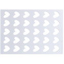 Chablon Heart Silikomart: 2 stampi in silicone per 60 Chablon cuori da 3,1 cm