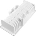 Tronchetto Bandoneón 1800 Silikomart: stampo tronchetto fisarmonica 25,6x9,5 cm h 87 mm silicone bianco