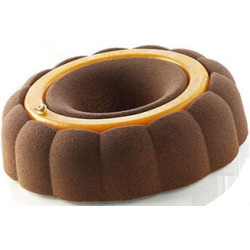 kit Paradise Silikomart: stampo ciambella paradiso con stampo Insert Decor Round in silicone bianco