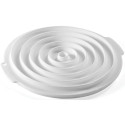 Stampo Insert Decor Round in silicone bianco di Silikomart