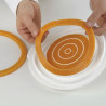 Stampo Insert Decor Round in silicone bianco di Silikomart