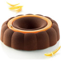 kit Paradise Silikomart: stampo ciambella paradiso con stampo Insert Decor Round in silicone bianco