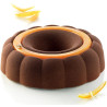 kit Paradise Silikomart: stampo ciambella paradiso con stampo Insert Decor Round in silicone bianco