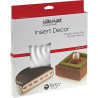 Stampo Insert Decor Round in silicone bianco di Silikomart Stampo Insert Decor Round in silicone bianco di Silikomart