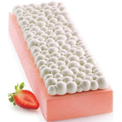 Kit Mille Bolle 1300 Silikomart – Stampo in Silicone con Supporto e Tappeto Decorativo a Bolle, 30×10×H3,6 cm