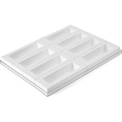 Set 8 stampi inserto tronchetto o Insert Tortaflex Buche Bianco 22 cm su...