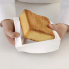 Stampi quadrati dritti Square Tortaflex bianco Stampi quadrati dritti Square Tortaflex bianco