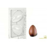 Stampo per uova di cioccolato 200 g in policarbonato con 2 impronte