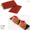 Stampo in silicone per 24 piccoli cuori savarin da 3,4 cm di Silikomart Stampo in silicone per 24 piccoli cuori savarin da 3,4 cm di Silikomart