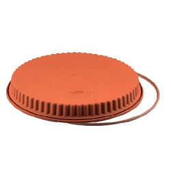 Flan Pan 24 cm Silikomart: stampo crostata tonda in silicone con anello di sicurezza