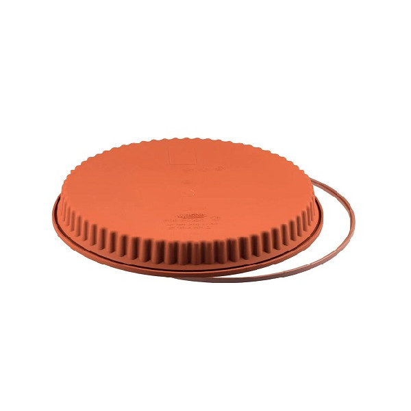 Flan Pan 26 cm Silikomart: stampo crostata tonda in silicone con anello di sicurezza