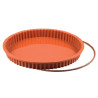 Flan Pan 26 cm Silikomart: stampo crostata tonda in silicone con anello di sicurezza Flan Pan 26 cm Silikomart: stampo crostata tonda in silicone con anello di sicurezza