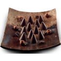 Mini Coni Silikomart: stampo in silicone color terracotta per 66 coni mignon di diametro 1,8 x h 3 cm