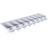 Set gelato Mini Magnum Wave Silikomart Classic : 2 stampi + 2 vassoi + 100 bastoncini stecco in legno di faggio Set gelato Mini Magnum Wave Silikomart Classic : 2 stampi + 2 vassoi + 100 bastoncini stecco in legno di faggio
