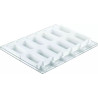 GEL12 Cremino Silikomart: set 2 stampi silicone + 1 vassoio + 50 bastoncini stecco in legno di faggio