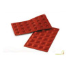 Stampo Semisfera diametro 3 cm in silicone professionale color rosso terracotta SF006 da Silikomart
