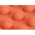 Stampo semisfera diametro 4 cm in silicone color rosso terracotta SF005 da Silikomart