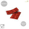 Stampo semisfera diametro 6 cm in silicone color rosso terracotta SF003 da Silikomart Stampo semisfera diametro 6 cm in silicone color rosso terracotta SF003 da Silikomart