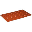 Stampo Semisfera diametro 3 cm in silicone professionale color rosso terracotta SF006 da Silikomart