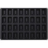 Teglia in silicone nero 60 x 40 cm Rectangle Savarin Silikomart: stampo 32 cavità , da 90 ml, rettangolari 78x51 h28 mm Teglia in silicone nero 60 x 40 cm Rectangle Savarin Silikomart: stampo 32 cavità , da 90 ml, rettangolari 78x51 h28 mm