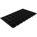 Teglia in silicone nero 60 x 40 cm Rectangle Savarin Silikomart: stampo 32 cavità, da 90 ml, rettangolari 78x51 h28 mm