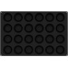 Teglia in silicone nero 60 x 40 cm Capsula Savarin Silikomart: stampo 24 cavità , da 120 ml, cilindri di diametro 80 mm h35 mm Teglia in silicone nero 60 x 40 cm Capsula Savarin Silikomart: stampo 24 cavità , da 120 ml, cilindri di diametro 80 mm h35 mm