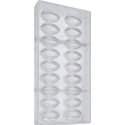 Stampo cioccolatini cabossa da 11 g e 4,5x2,15 cm in policarbonato