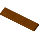 Stampo torroncino/barretta di cioccolato rigato 300 g in policarbonato 267x61xh16 mm