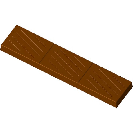 Stampo torroncino/barretta di cioccolato rigato da 300 g in policarbonato 267x61xh16 mm Stampo torroncino/barretta di cioccolato rigato da 300 g in policarbonato 267x61xh16 mm