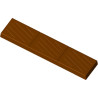 Stampo torrone di cioccolato da 250 / 300 g rettangolare rigato 267x61xh16 mm in policarbonato