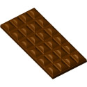 Stampo 3 tavolette di cioccolato da 100 g rettangoli 150x70xh11 mm in policarbonato