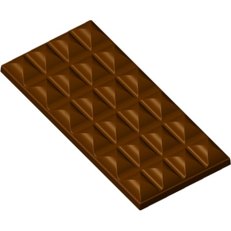 Stampo 3 tavolette di cioccolato da 100 g rettangoli 150x70xh11 mm in policarbonato Stampo 3 tavolette di cioccolato da 100 g rettangoli 150x70xh11 mm in policarbonato
