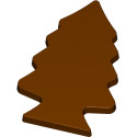 Stampo cioccolato tavoletta abete piatto da 265 g: 1 cavità a forma abete lunga 205 x 135 x h 13 mm