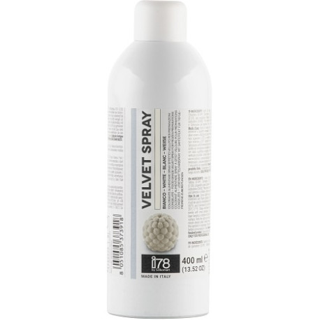 Velvet Spray White Silikomart 400 ml: colorante bianco vellutato per preparazioni congelate