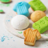Football Decora: stampo in silicone con 6 forme a tema calcio Football Decora: stampo in silicone con 6 forme a tema calcio