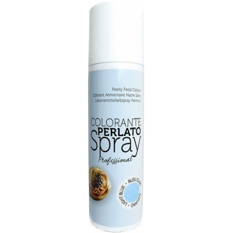 Pearly Light Blue 250 ml Volcke Aerosol: colorante alimentare spray azzurro perlato Pearly Light Blue 250 ml Volcke Aerosol: colorante alimentare spray azzurro perlato