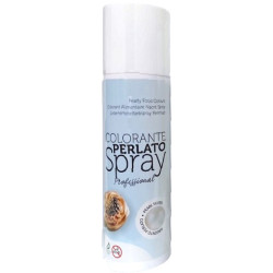 Pearly Silver 250 ml Volcke Aerosol: colorante alimentare spray argento perlato