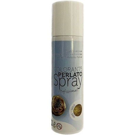 Pearly Super Gold 250 ml Volcke Aerosol: colorante alimentare spray oro antico perlato