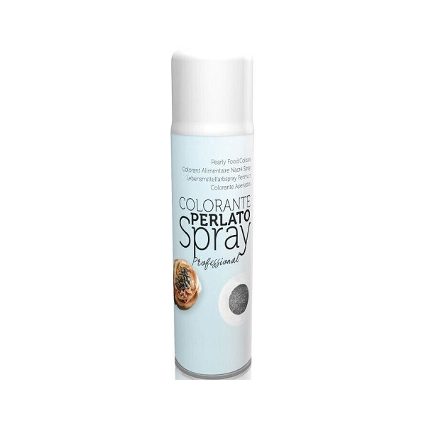 Pearly Super Silver 250 ml Volcke Aerosol: colorante alimentare spray argento antico perlato