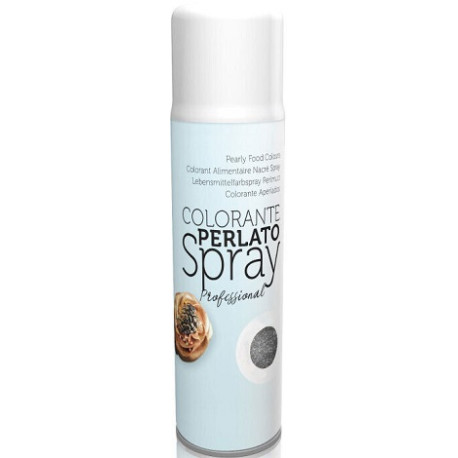 Pearly Super Silver 250 ml Volcke Aerosol: colorante alimentare spray argento antico perlato Pearly Super Silver 250 ml Volcke Aerosol: colorante alimentare spray argento antico perlato