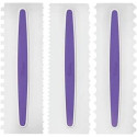Pettini in Plastica Wilton – Set 3 Raschietti per Lisciare e Decorare Torte