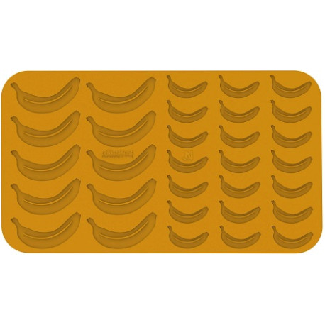 Stampo Banana in silicone giallo da Silikomart Linea Naturae