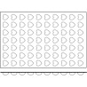 Stampo Mini Heart SQ032 Silikomart: teglia i silicone nero per 70 mini cuori da 3,9 x 3,6 x h 1,6 cm Stampo Mini Heart SQ032 Silikomart: teglia i silicone nero per 70 mini cuori da 3,9 x 3,6 x h 1,6 cm