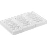Riflesso T CH041 Chocado Silikomart; stampo in Tritan per cioccolat0 3 tavolette 143x60 h 13 mm