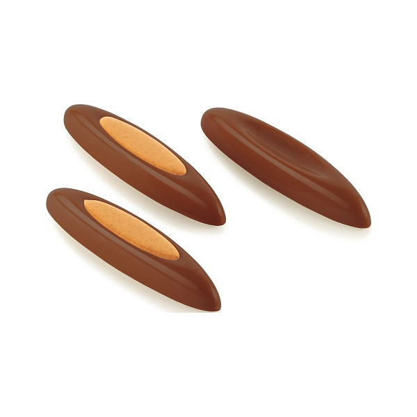 CH043 Sogno B Chocado Silikomart: stampo in Tritan per 10 barrette di cioccolato 115 x 25 h 15 mm