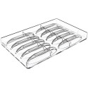 CH043 Sogno B Chocado Silikomart: stampo in Tritan per 10 barrette di cioccolato 115 x 25 h 15 mm